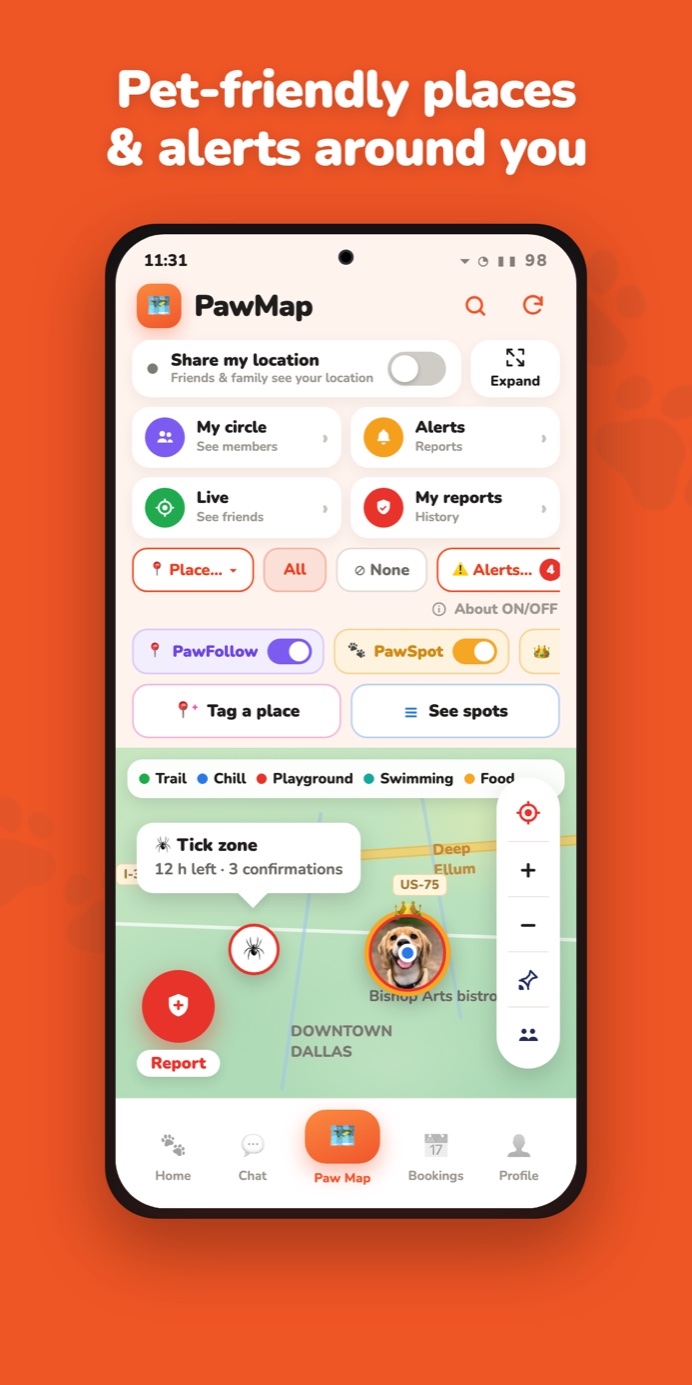HoPetSit β PawMap